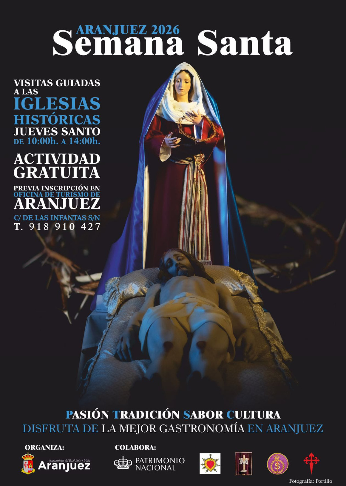 Cartel de Semana Santa en Aranjuez 2026